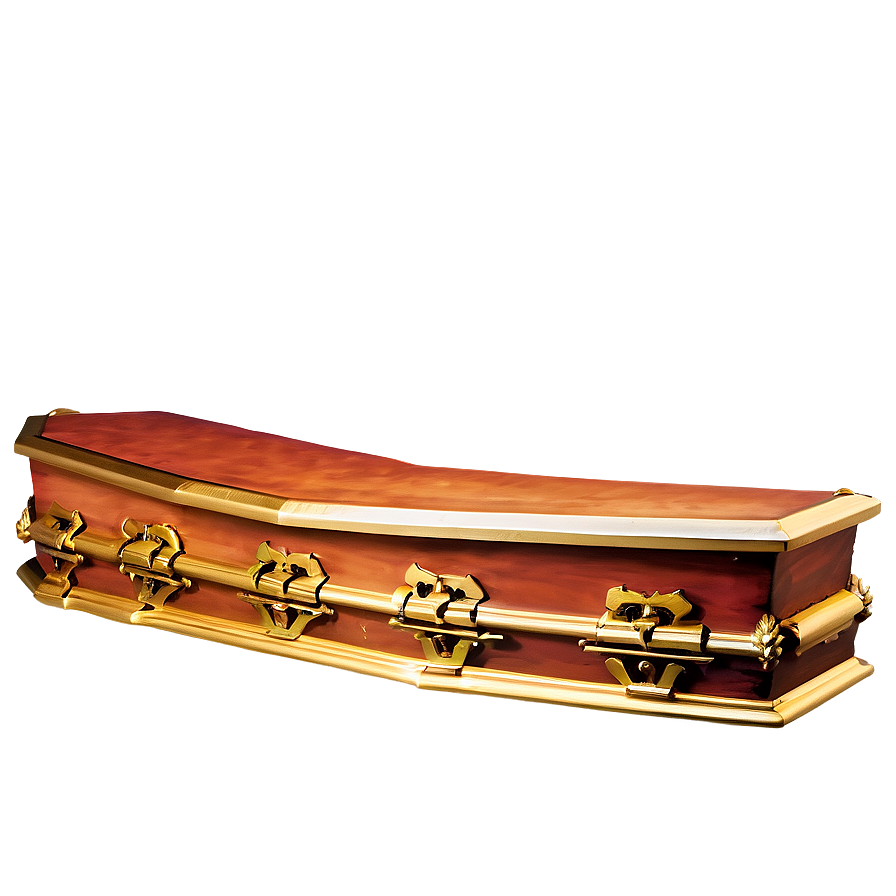 Gold Trim Coffin Png Sgl PNG image