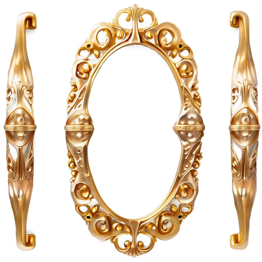 Gold Trim Filigree Png 06282024 PNG image