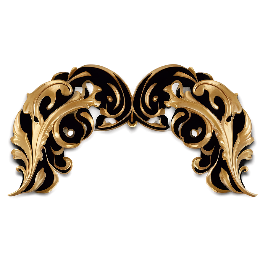 Gold Trim Flourish Png Ehp PNG image