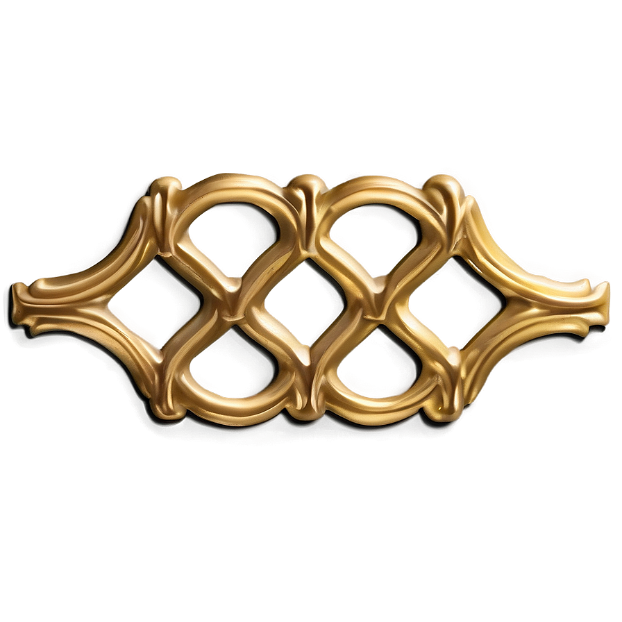 Gold Trim Lattice Png 06282024 PNG image