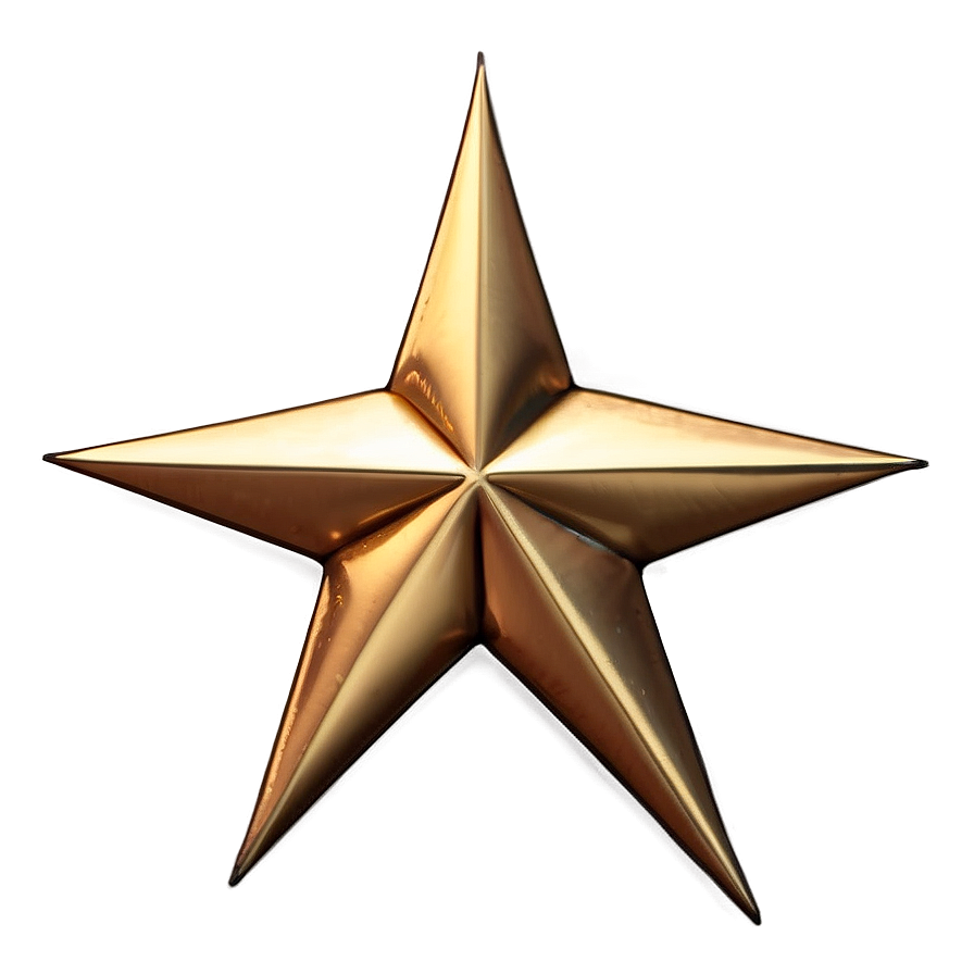 Gold Trim Star Png 06282024 PNG image