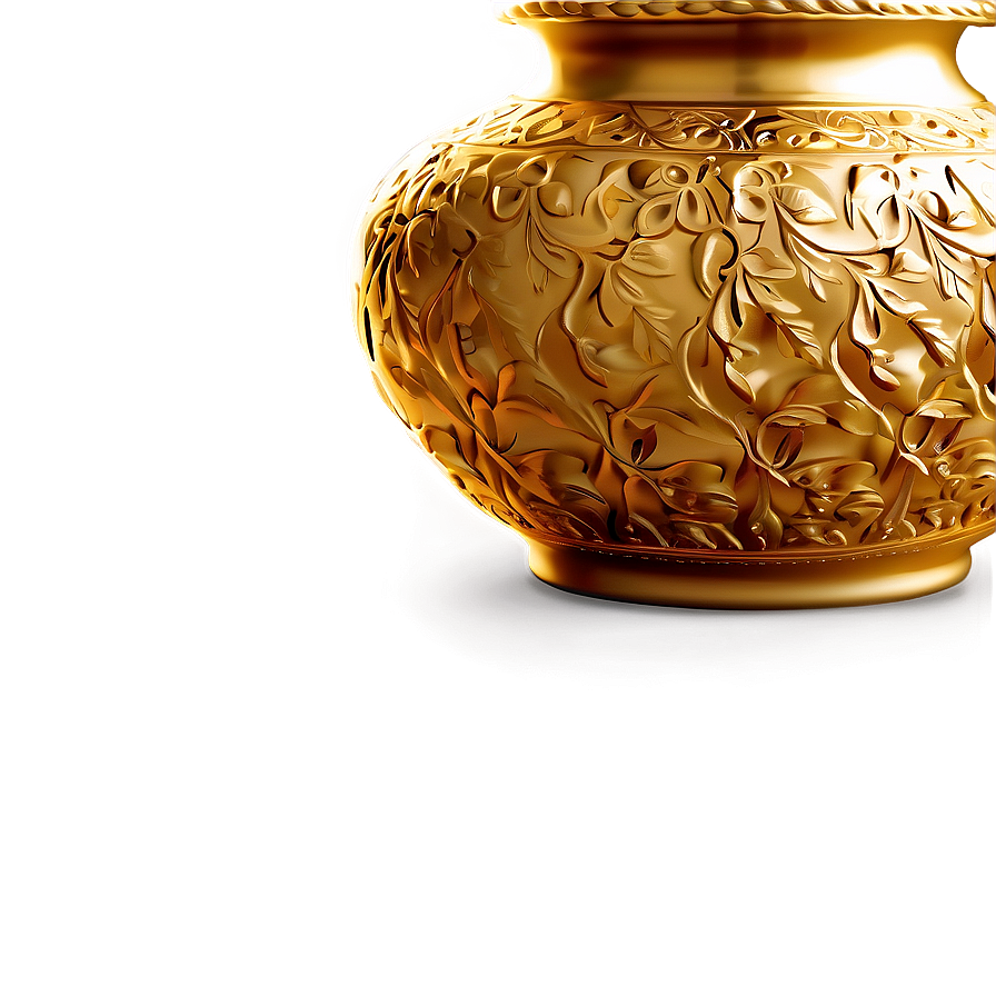 Gold Vase Png 05252024 PNG image