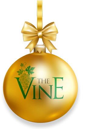 Gold Vine Ornamentwith Bow PNG image