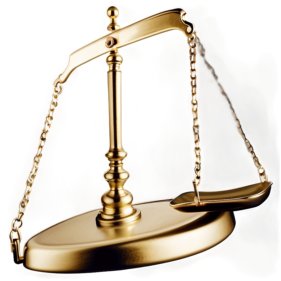 Gold Weighing Scales Png 05252024 PNG image