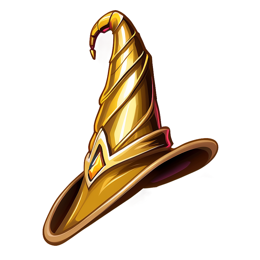 Gold Wizard Hat Png 05032024 PNG image