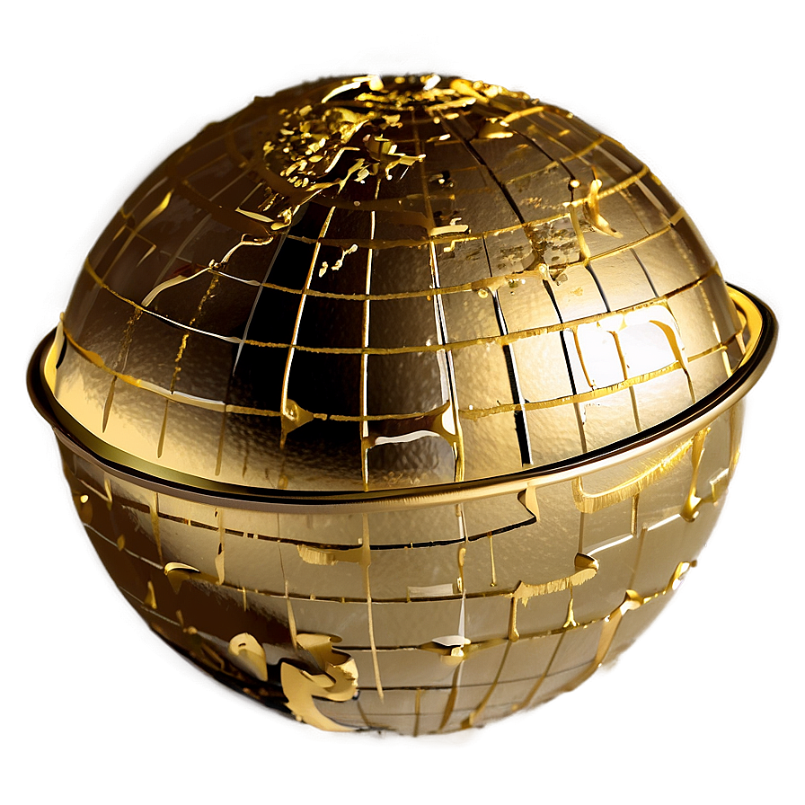 Gold World Globe Png 84 PNG image