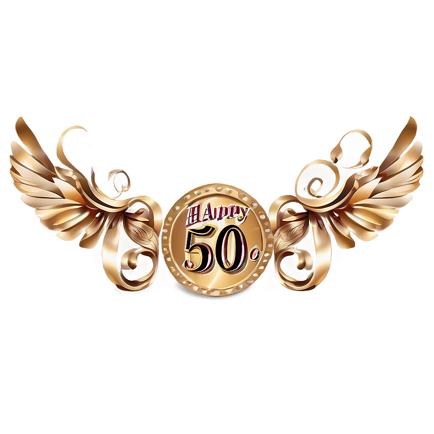 Golden Age 50th Birthday Celebration Png 94 PNG image