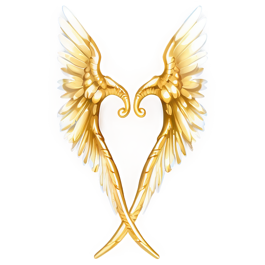 Golden Angel Wings Graphic Png 05042024 PNG image