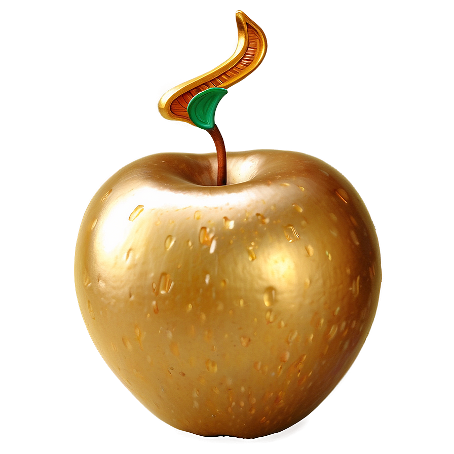 Golden Apple Background Png Oiu PNG image