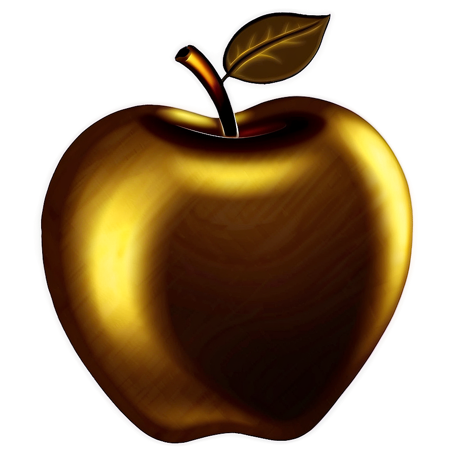 Golden Apple Icon Png 06132024 PNG image