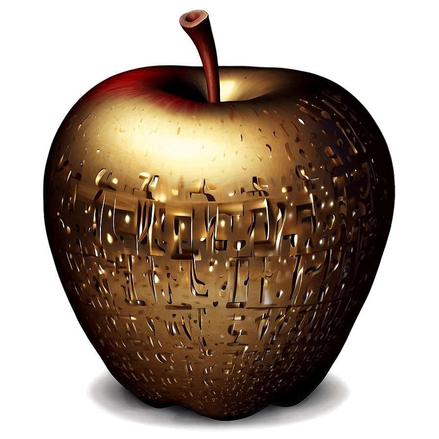 Golden Apple Icon Png Con28 PNG image