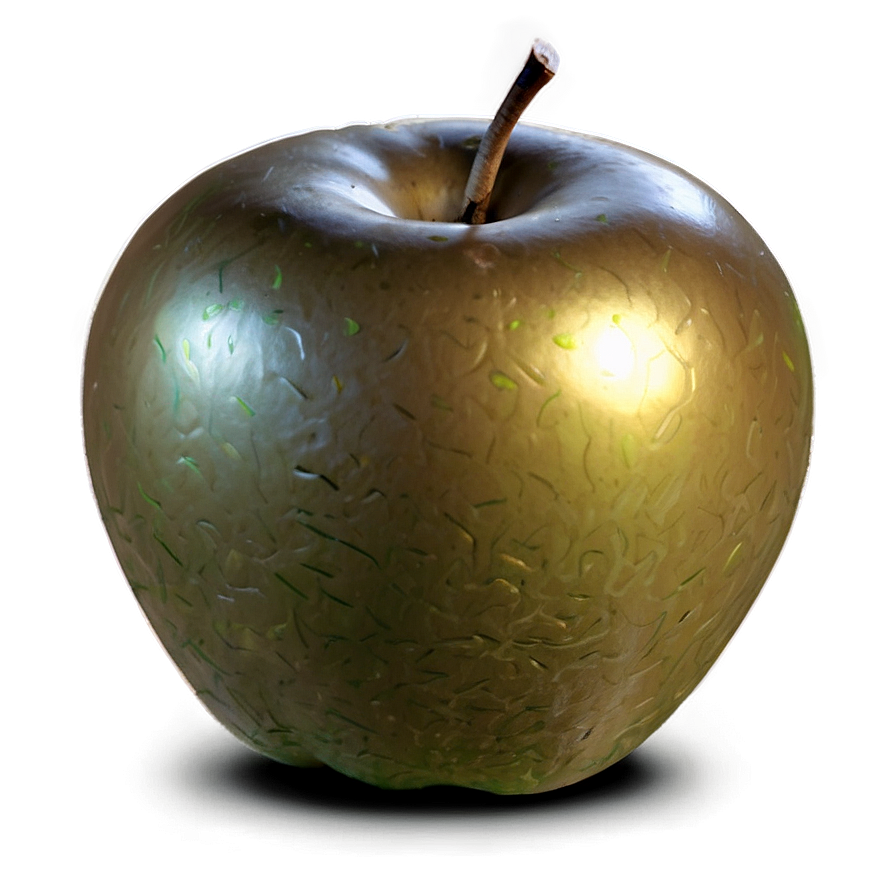 Golden Apple In Grass Png 06132024 PNG image