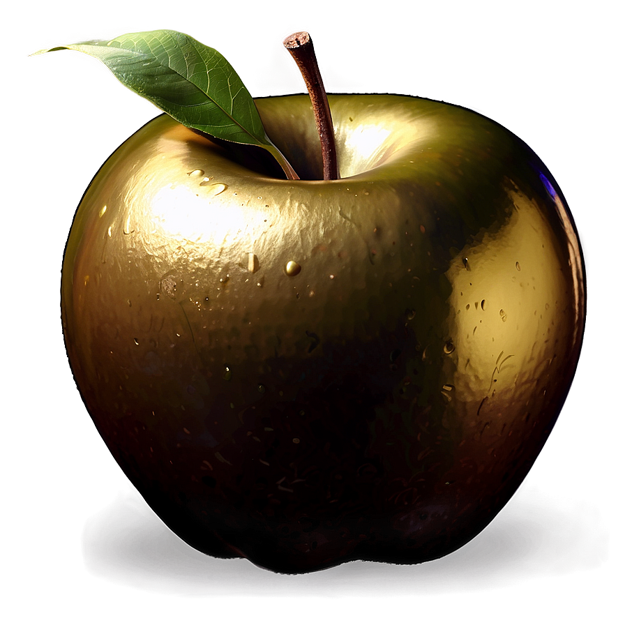 Golden Apple In Grass Png Hvb PNG image