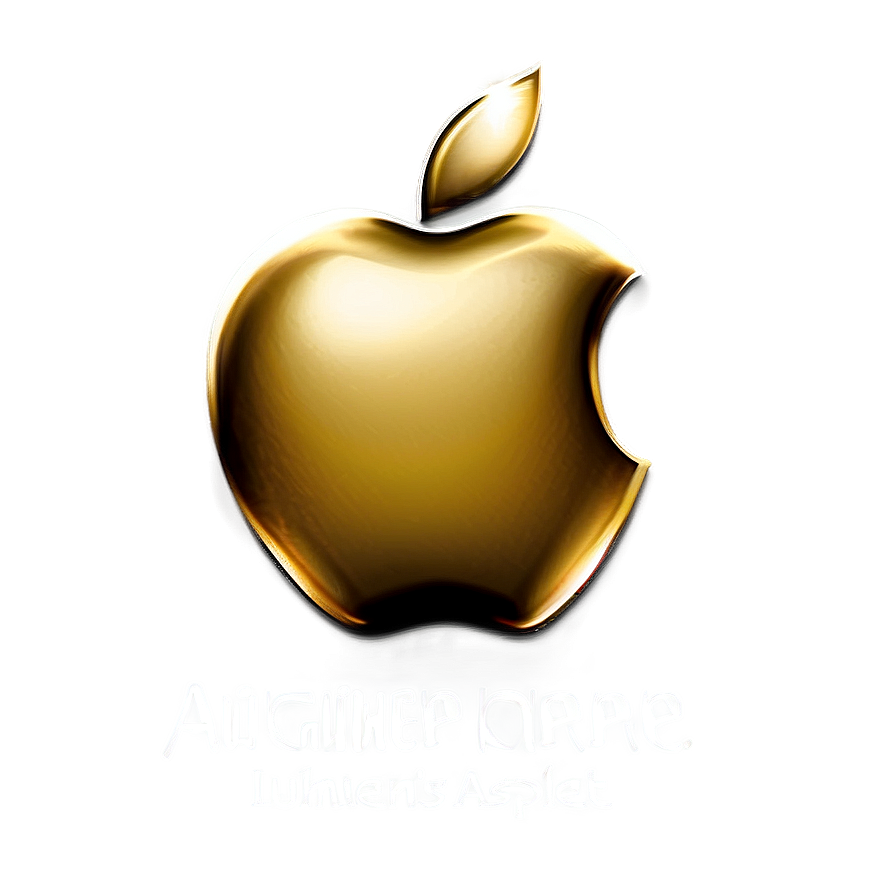 Golden Apple Logo Luxury Png 05232024 PNG image