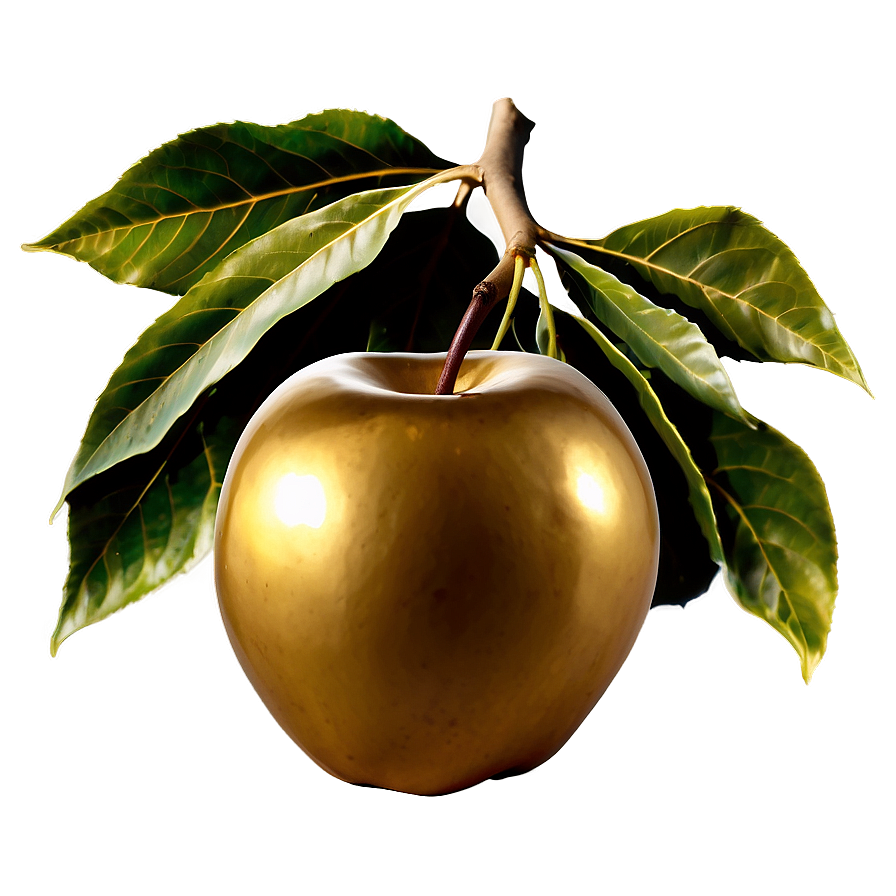 Golden Apple On Tree Png 06132024 PNG image