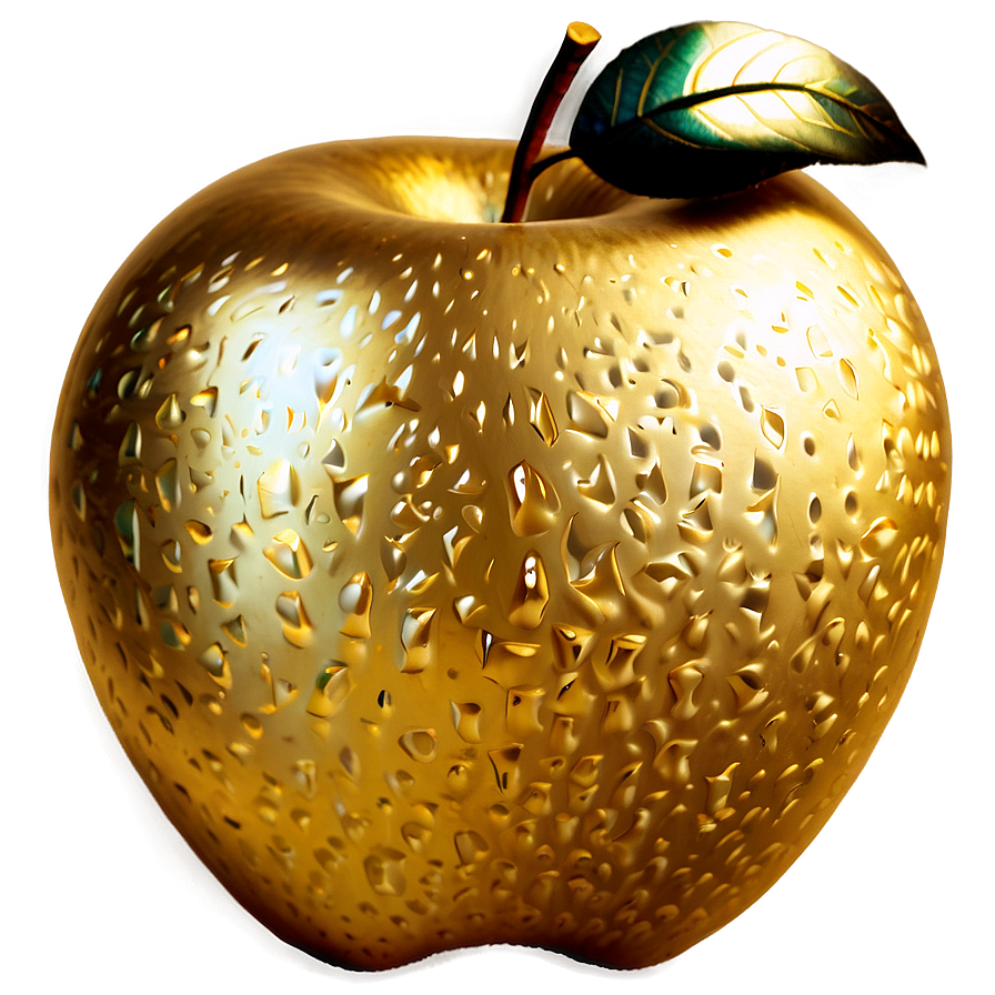 Golden Apple Pattern Png Rcy77 PNG image