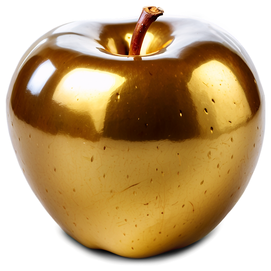 Golden Apple With Glow Png 59 PNG image