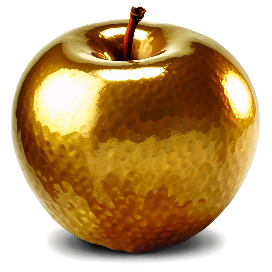 Golden Apple With Glow Png Qry57 PNG image