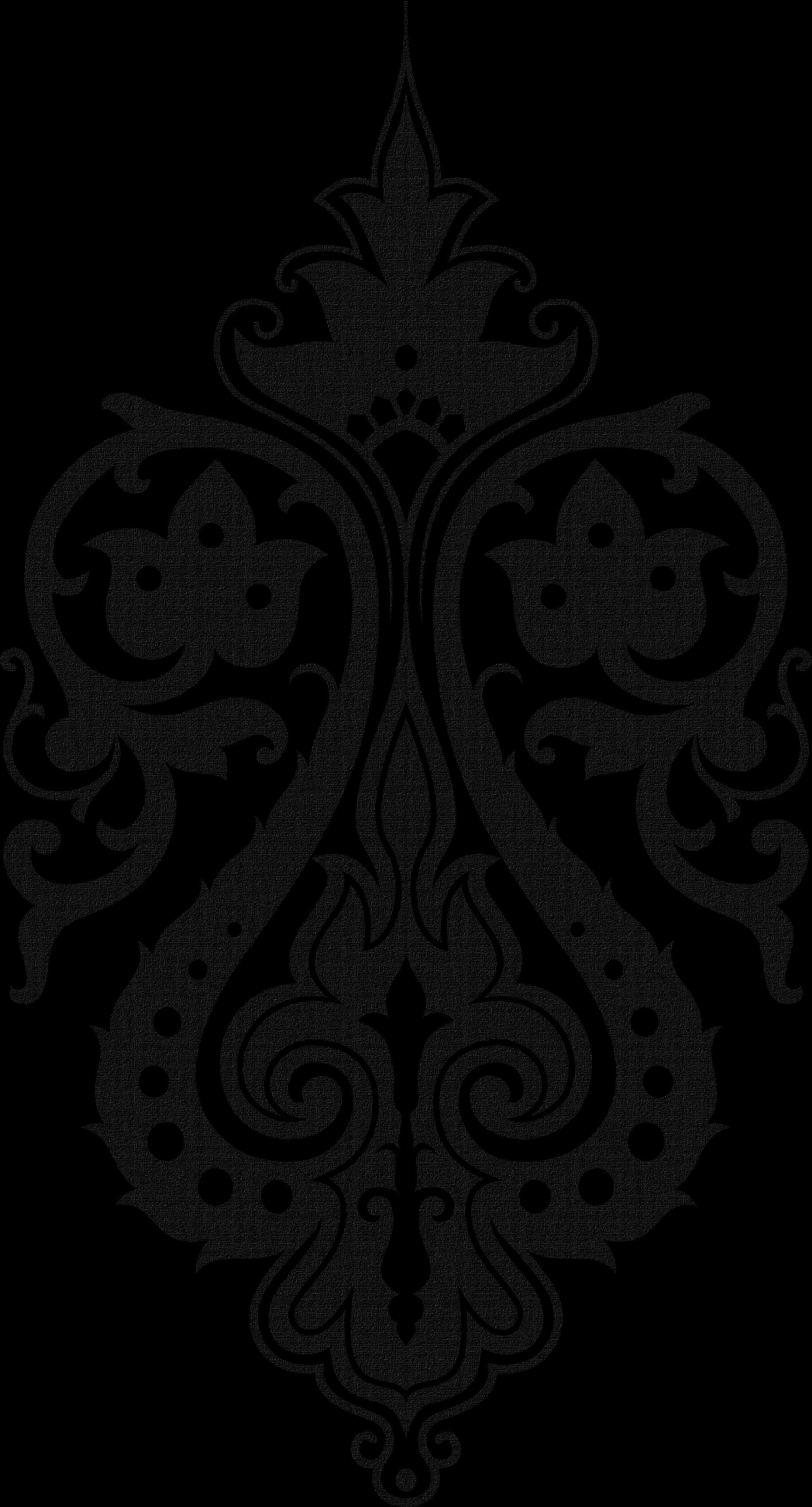 Golden Arabesque Pattern Dark Background PNG image