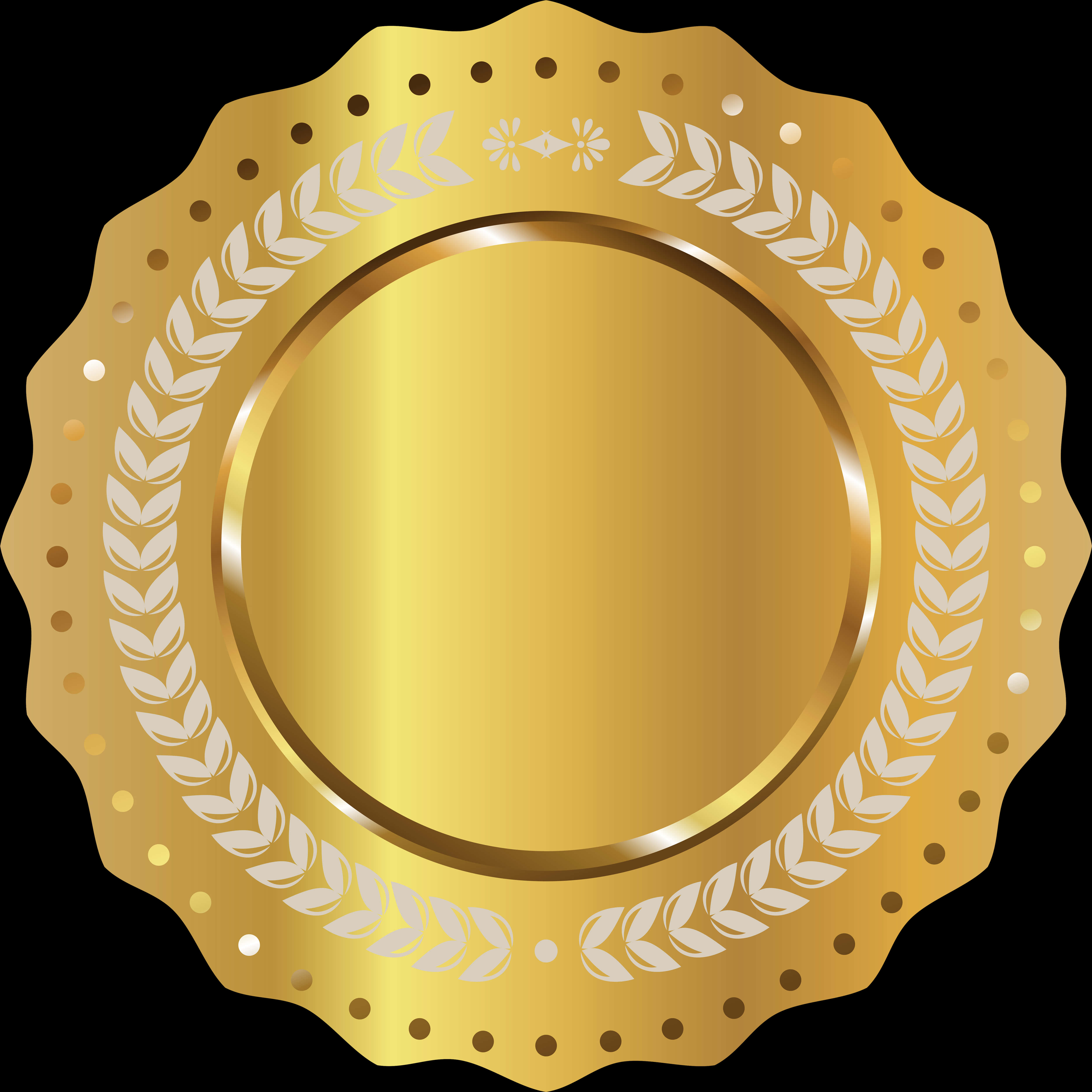 Golden Award Plaque Design PNG image