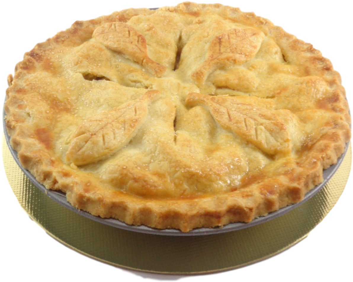 Golden Baked Apple Pie PNG image