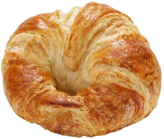 Golden Baked Croissant PNG image