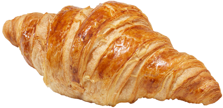 Golden Baked Croissant PNG image