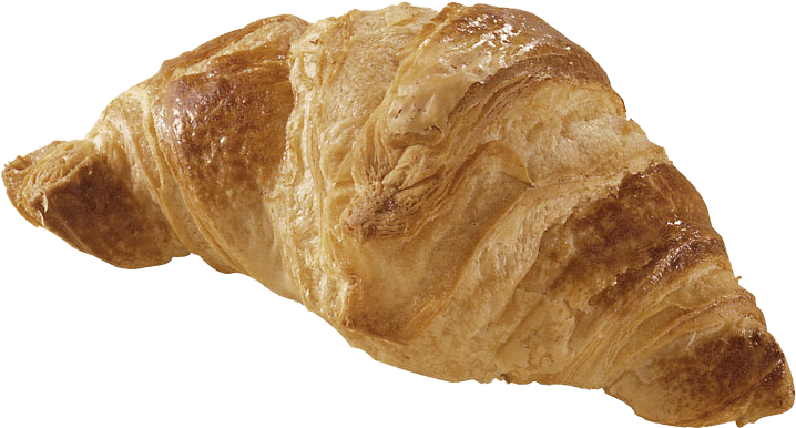 Golden Baked Croissant PNG image