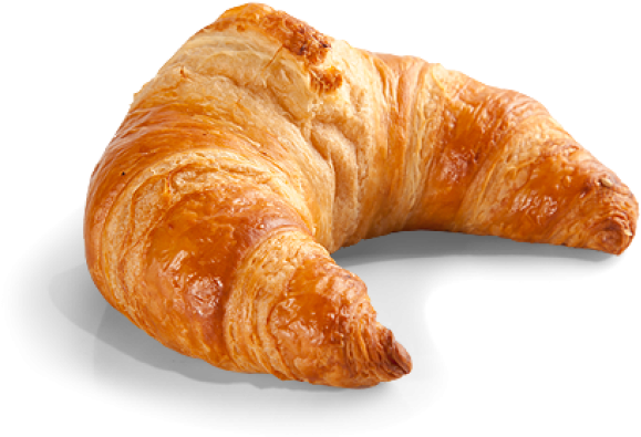 Golden Baked Croissant Isolated.png PNG image