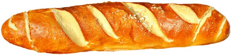 Golden Baked Pretzel Bread PNG image