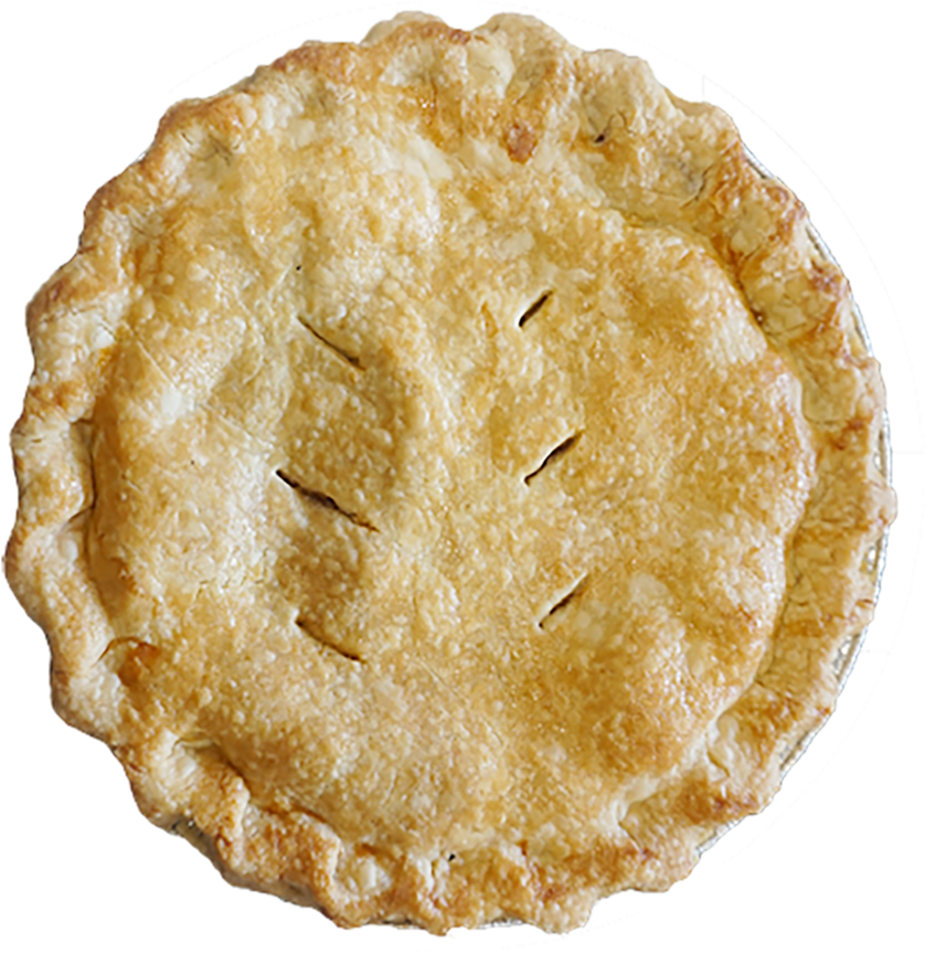 Golden Baked Whole Pie PNG image