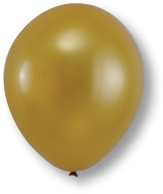 Golden Balloon Unicorn Shadow PNG image