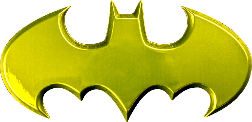 Golden Batman Logo PNG image