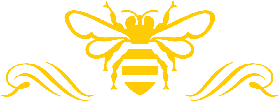 Golden Bee Logo Design PNG image