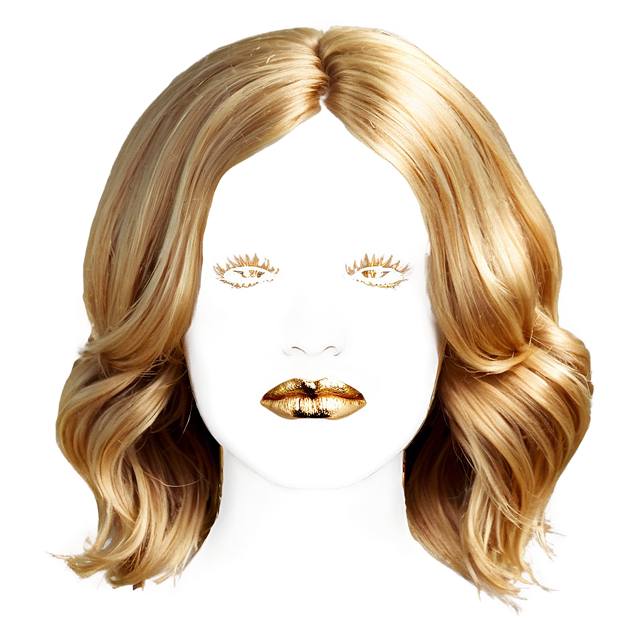 Golden Blonde Waves Png Gtu PNG image