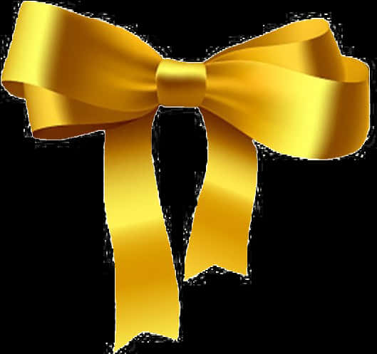 Golden Bow Decoration PNG image