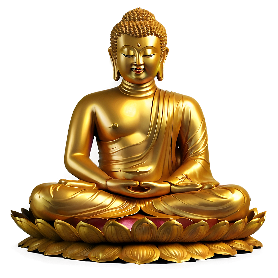 Golden Buddha Png 06262024 PNG image