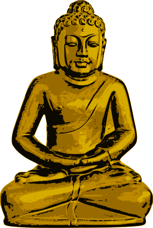 Golden_ Buddha_ Statue_ Illustration PNG image