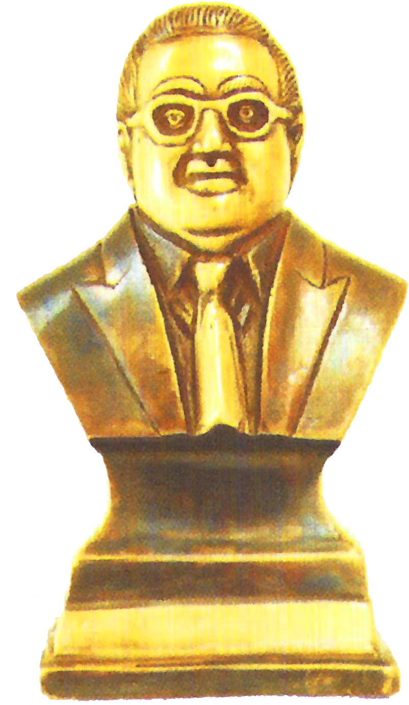 Golden_ Bust_ Sculpture PNG image