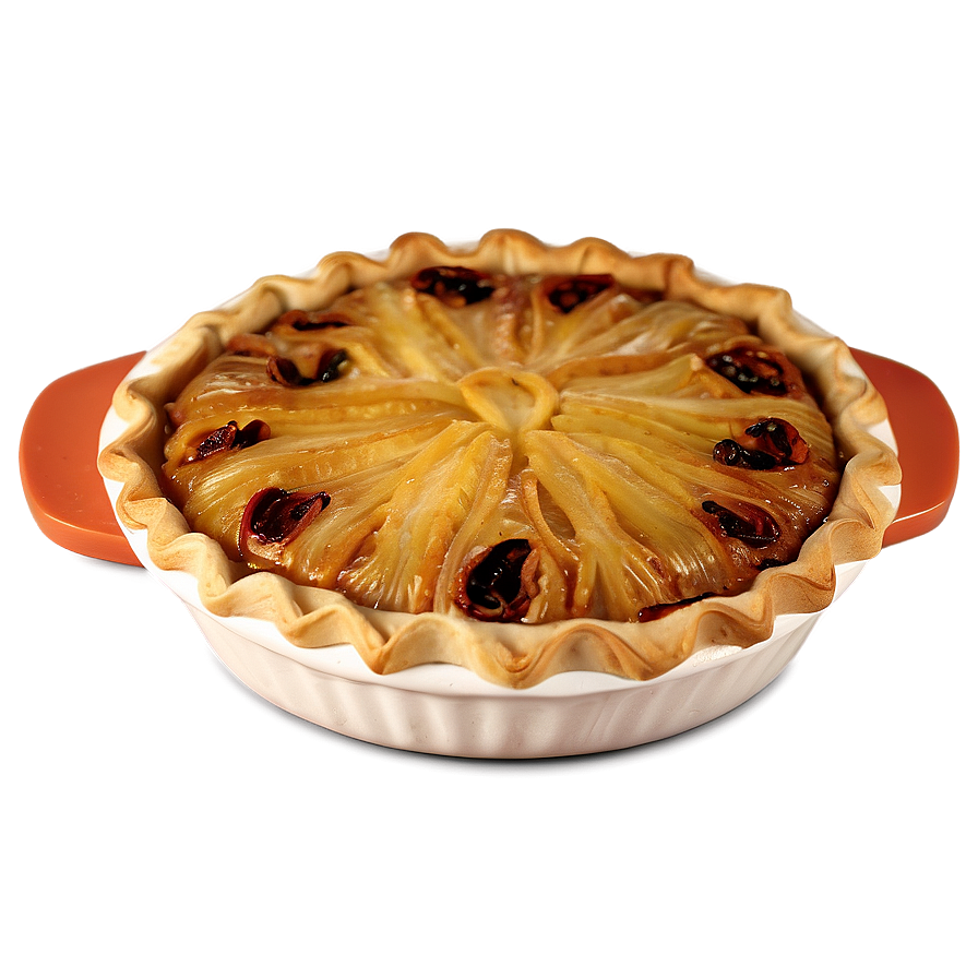 Golden Caramelized Onion Pie Png Gtu PNG image