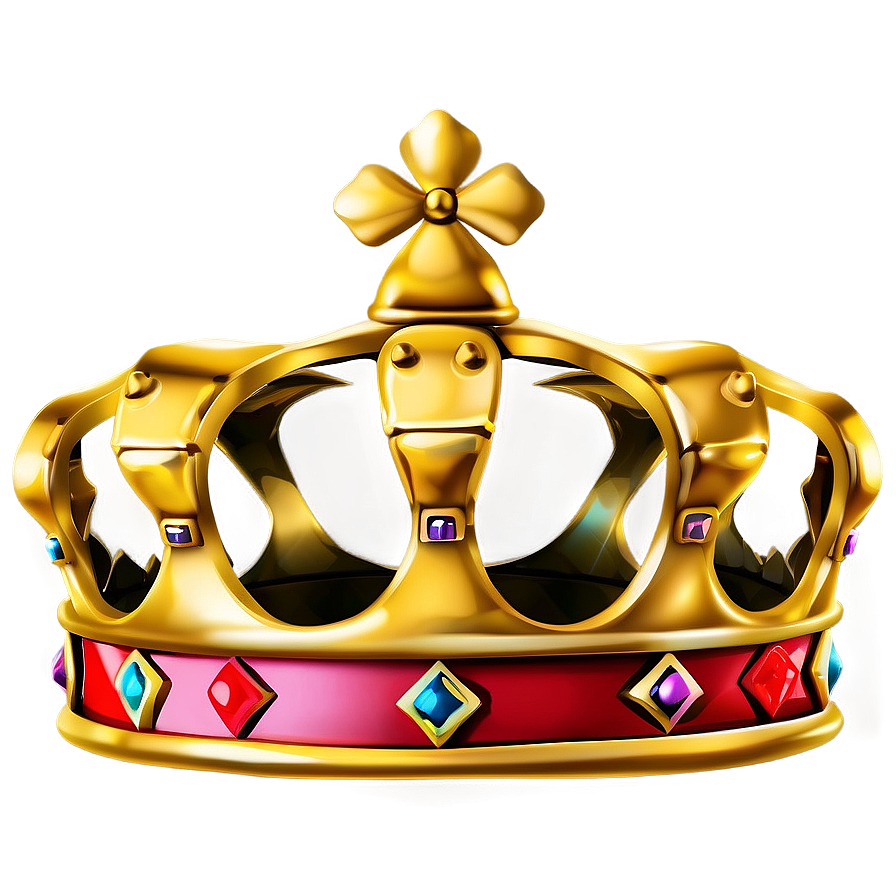 Golden Cartoon Crown Png 29 PNG image