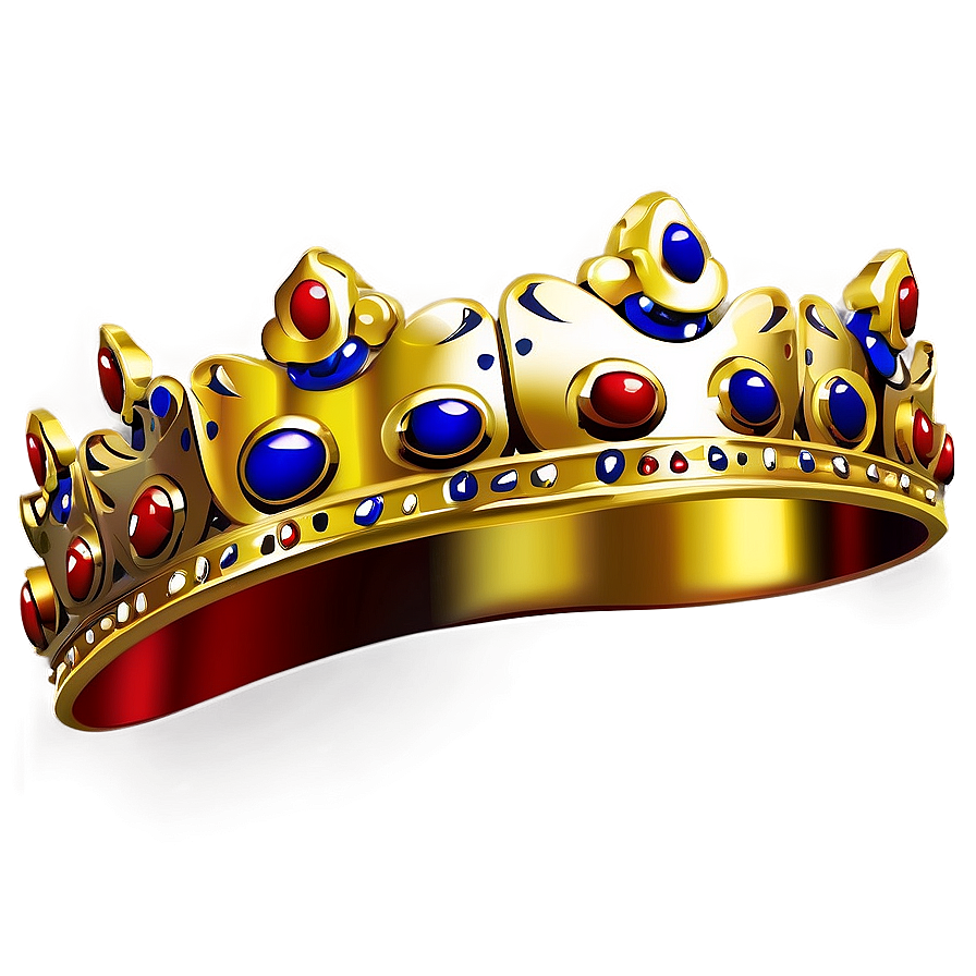 Golden Cartoon Crown Png Dnd52 PNG image