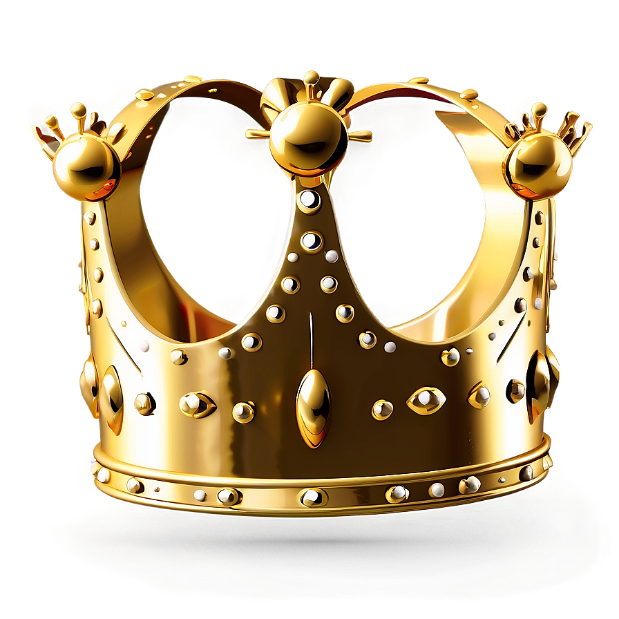 Golden Cartoon Crown Png Vqq27 PNG image