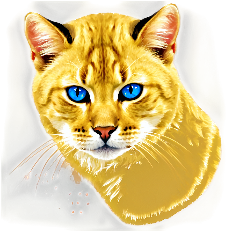 Golden Cat Filter Png Rax PNG image