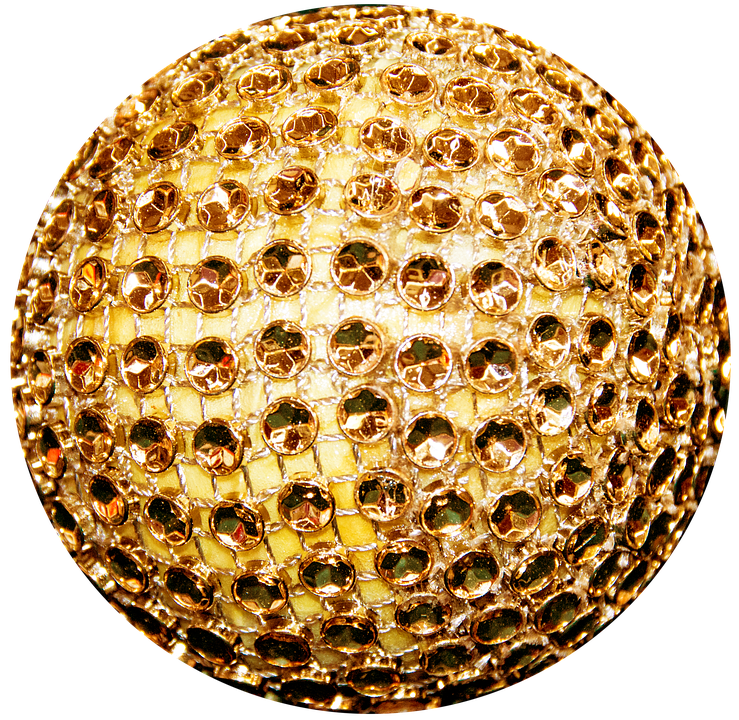 Golden Christmas Ornament Texture PNG image
