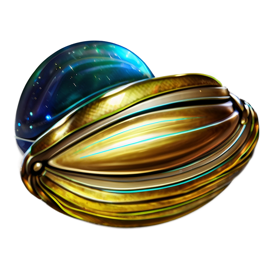 Golden Clam Treasure Png 8 PNG image