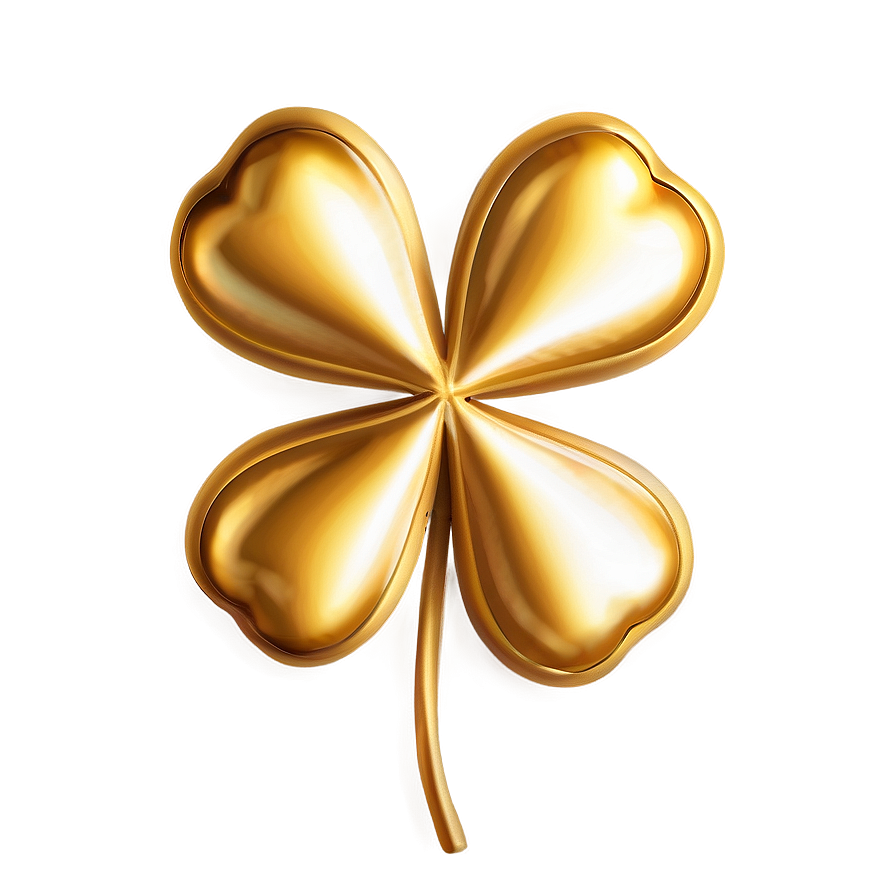 Golden Clover Png 06122024 PNG image