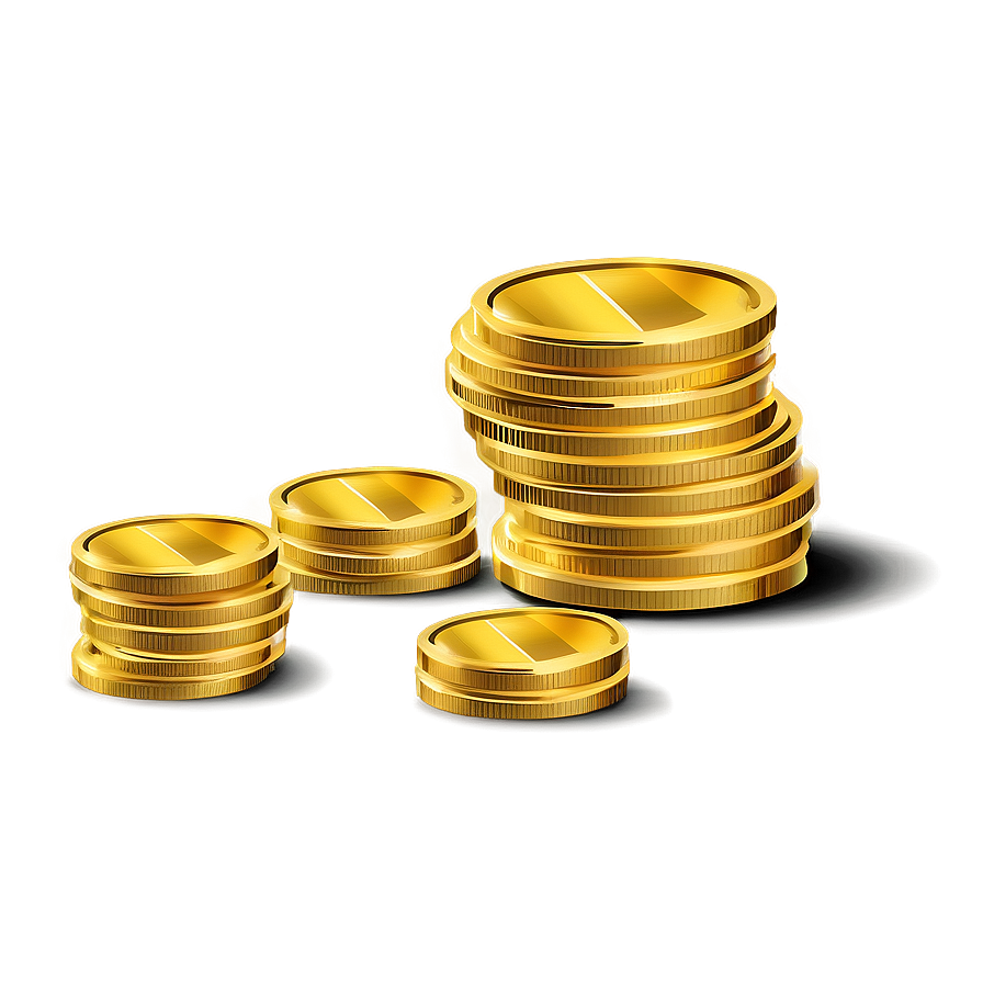 Golden Coins Money Vector Png 06262024 PNG image