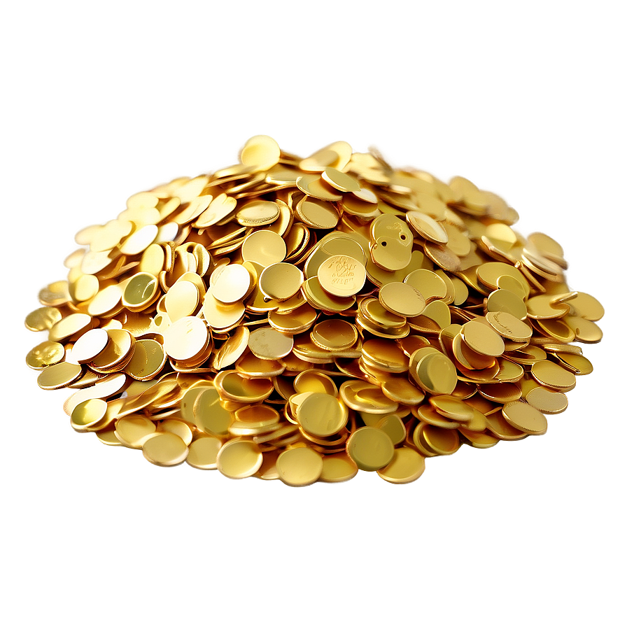 Golden Confetti Delight Png 47 PNG image