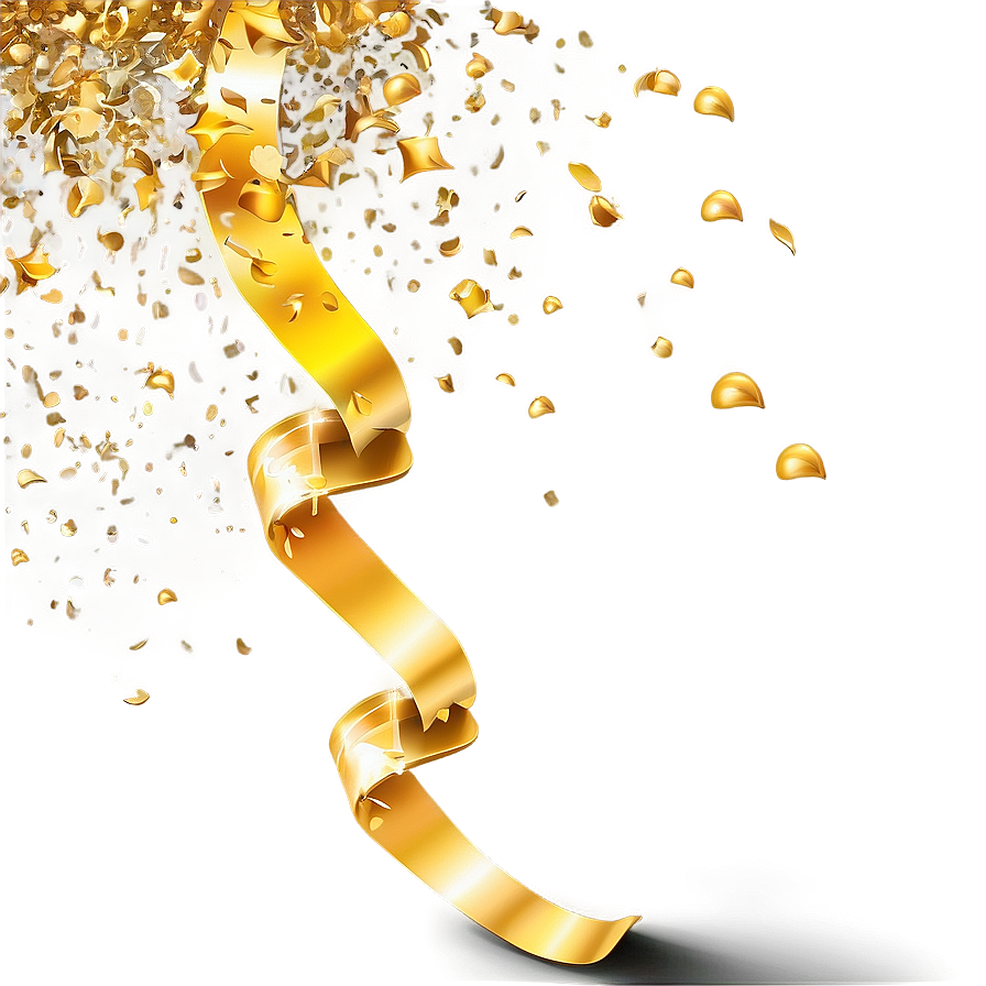 Golden Confetti Euphoria Png 06272024 PNG image